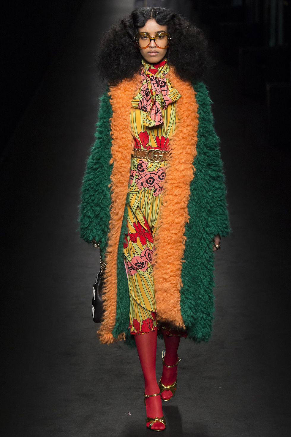 Gucci Embossed belt with double G buckle - get similar Gucci belt in red $680