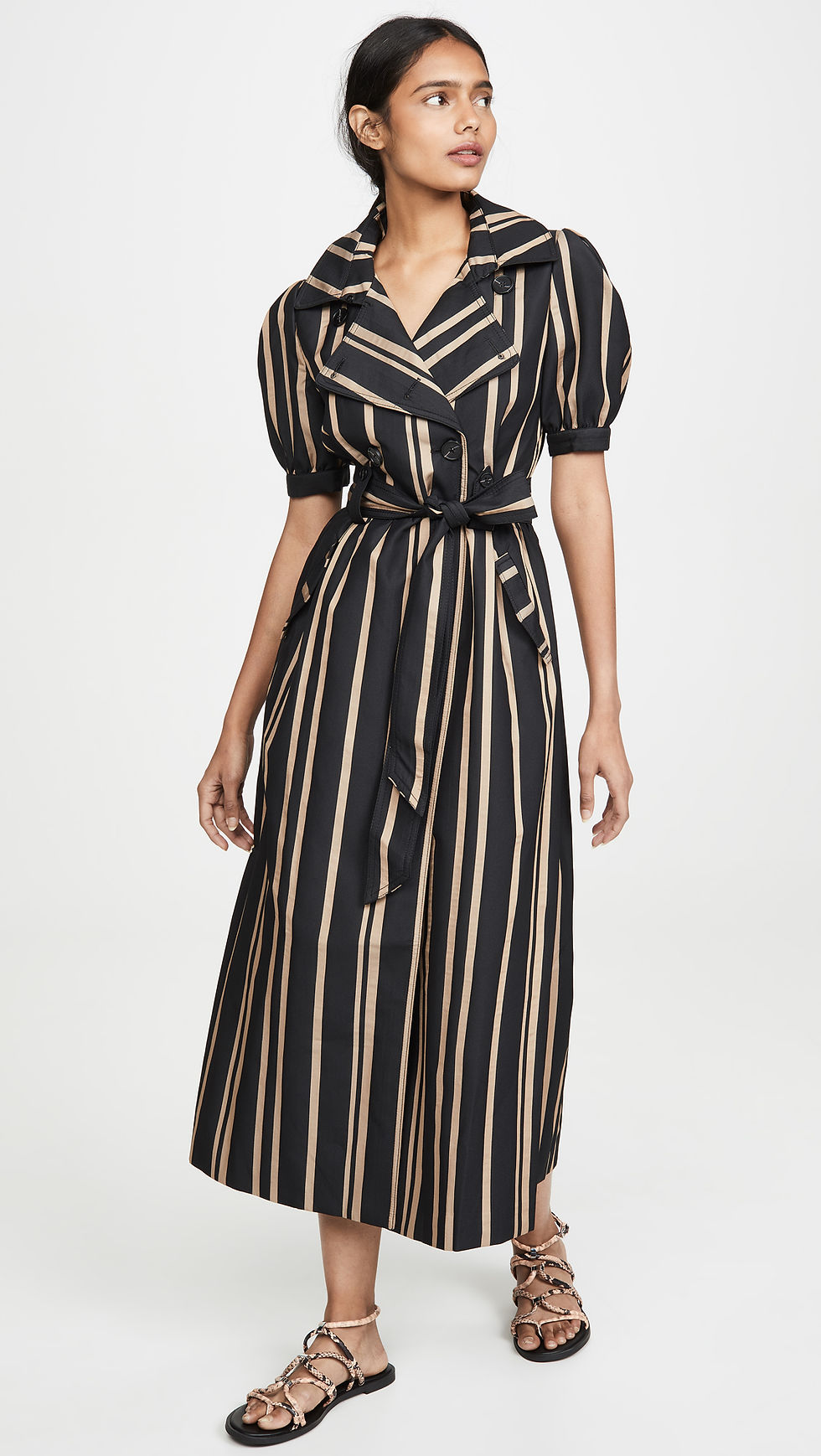 Self Portrait Tailored Stripe Dress $495