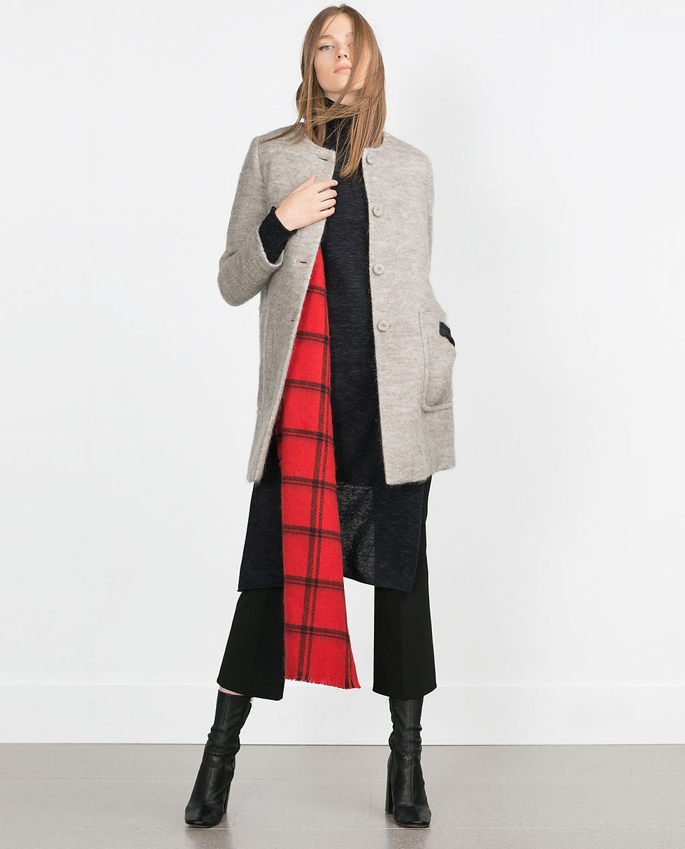 Zara Mohair coat $189