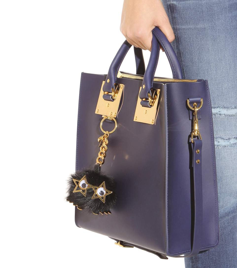 Sophie Hulme Large Pom Pom sheepskin fur keyring $225.88