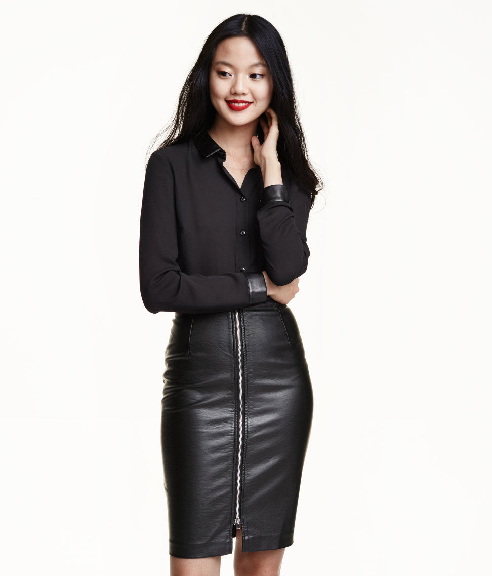 H&M pencil skirt with zipper