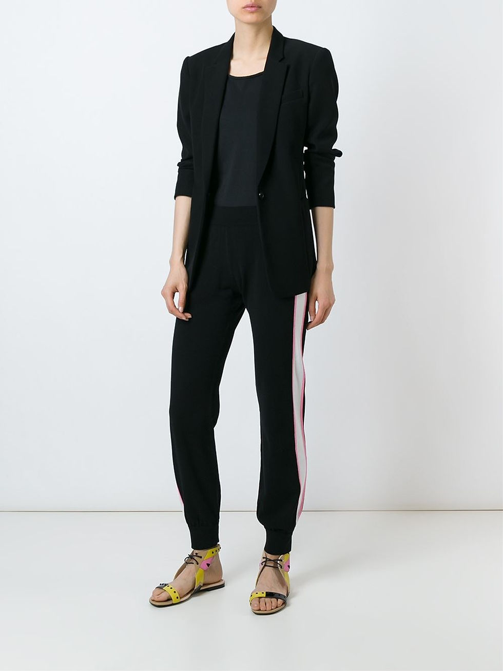 Fendi side stripe appliqué track pants now $350