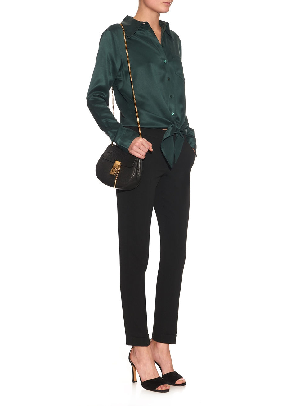 Equipment Archive Luis tie-front silk blouse $359