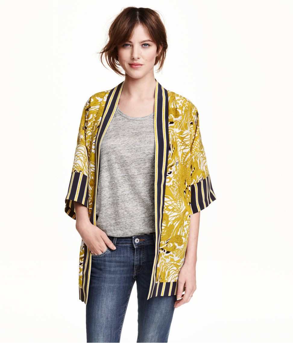 H&M patterned kimono jacket $39.99