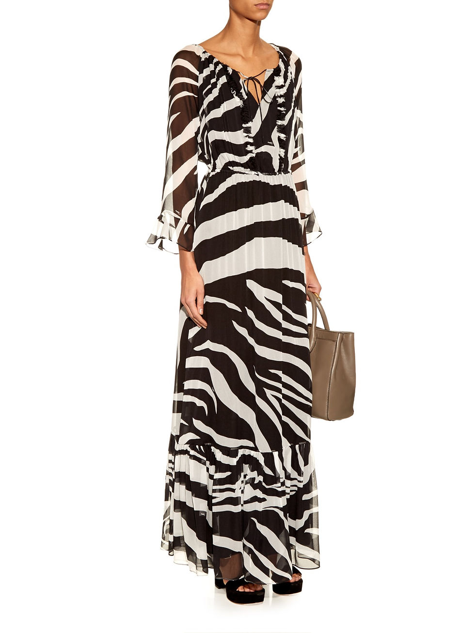 DVF Resort 2016-zebra print dress $798