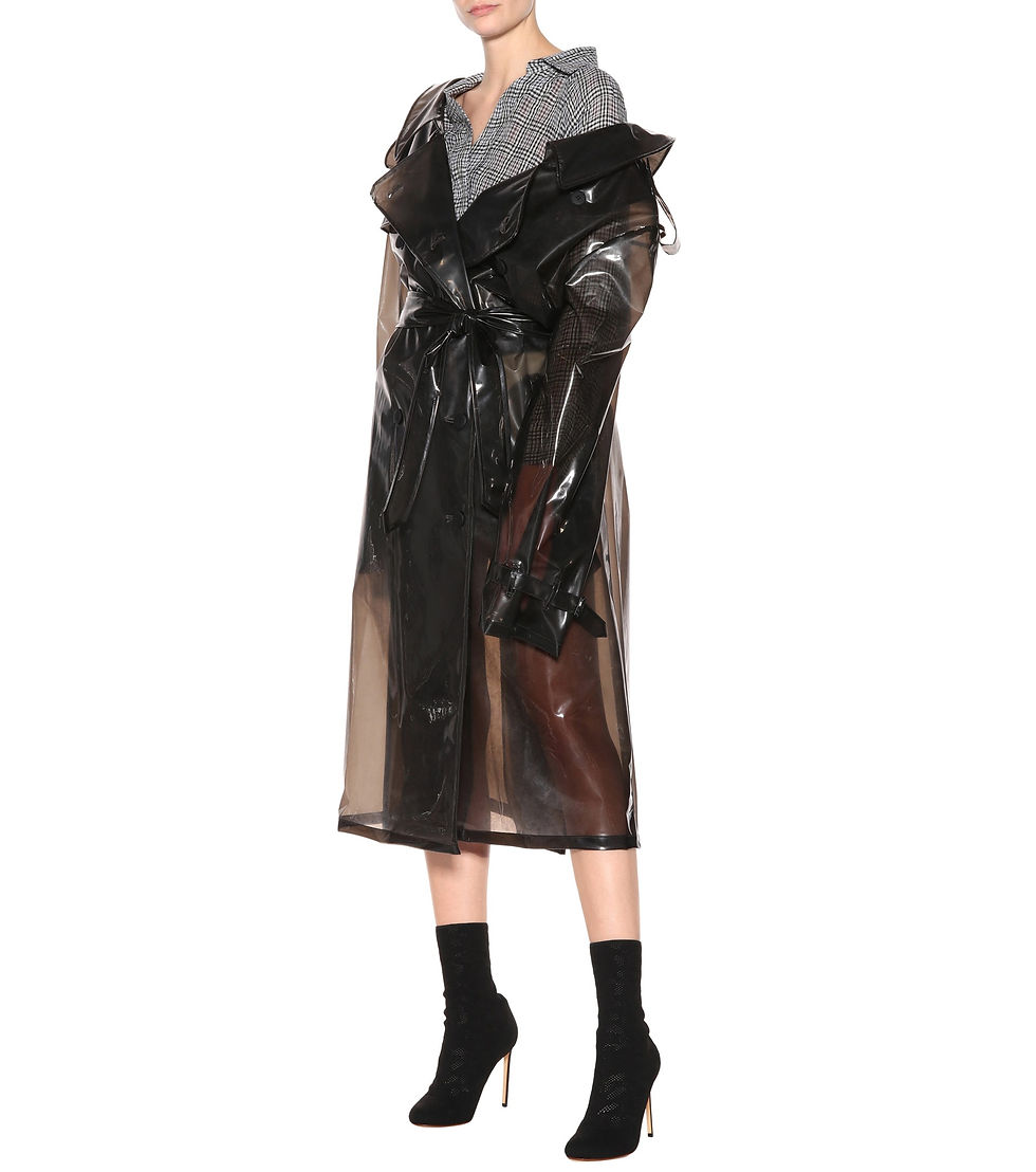Unravel Transparent trenchcoat $1,315