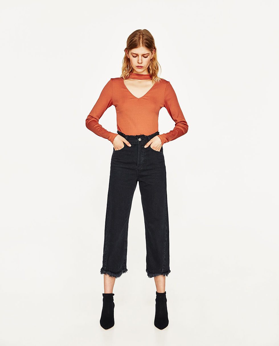 Zara Choker Neck T-Shirt $19.90