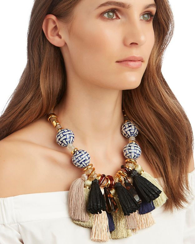 Lizzie Fortunato Polynesia Tassel Necklace $598