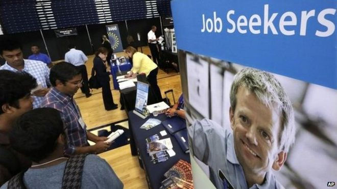 US unemployment rate falls to nine-year low - Read More from BBC News