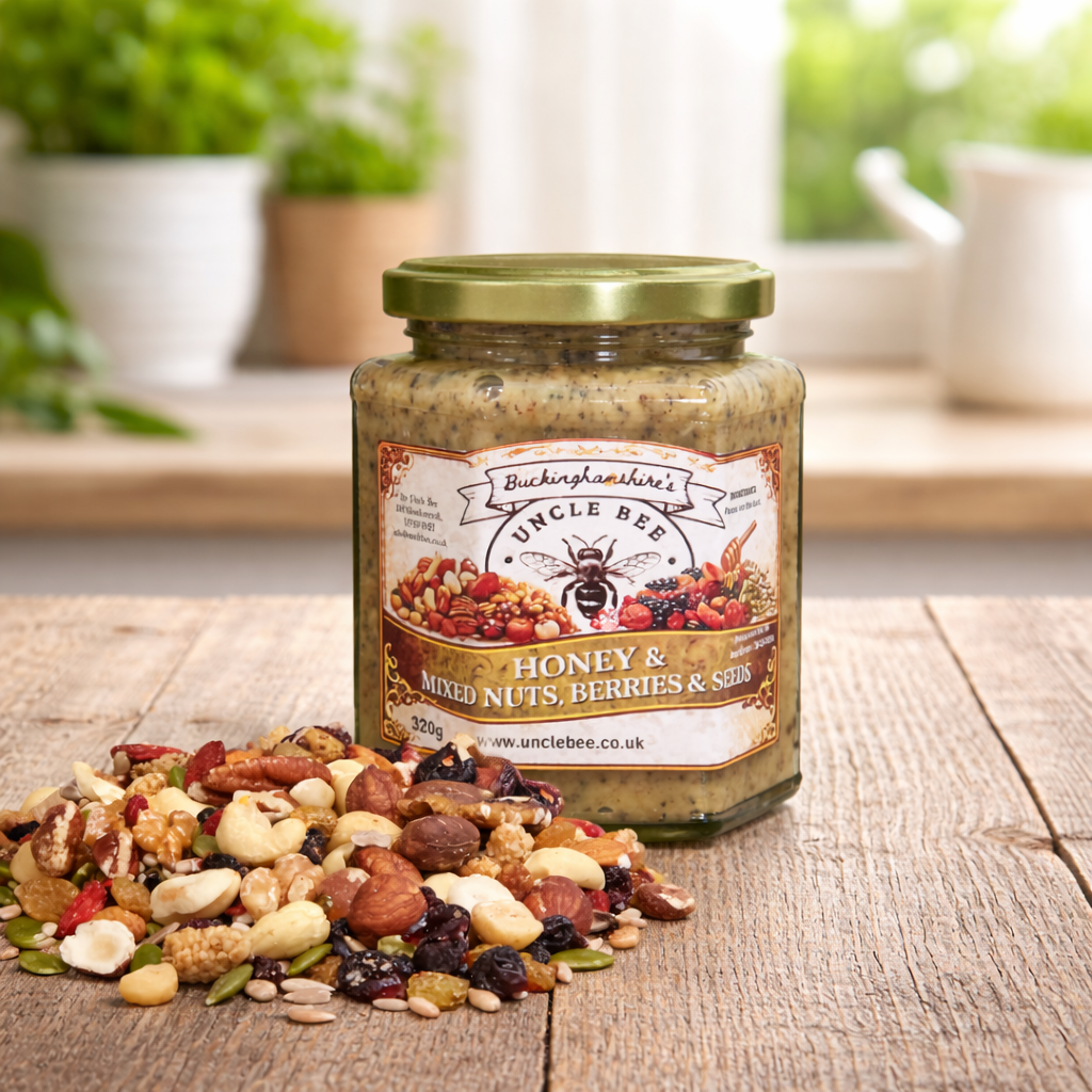 Honey and Mixed Nuts, Berries and Seeds