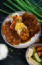 Katsu Omelette rice with curry