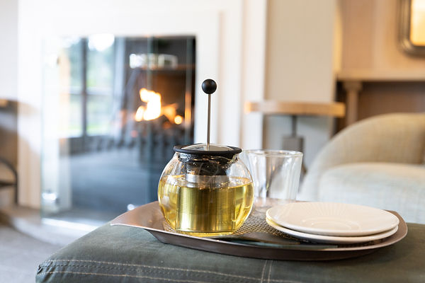 Food photography showing hot tea at Huka Lodge - Taupo.