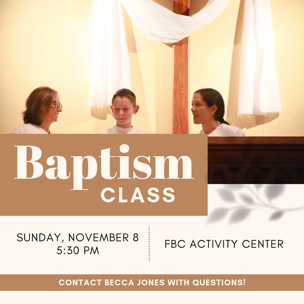 Baptism Class