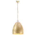 Industrial Ceiling Light in Gold hanging from adjustable chain — statement lighting for dining or living rooms.