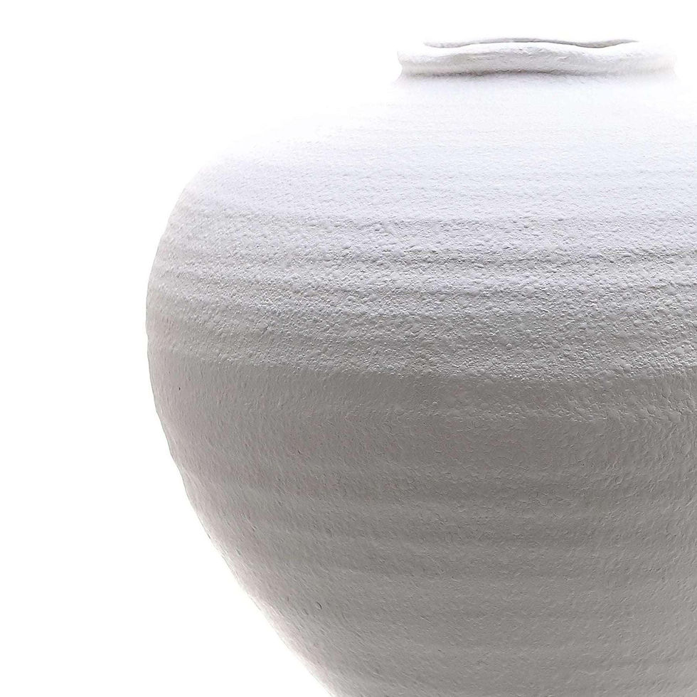 Thumbnail: Round Ceramic Vase | L28 cm x W28 cm x H26 cm