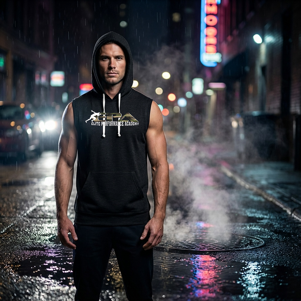 Thumbnail: E.P.A. Sleeveless Hooded Sweatshirt