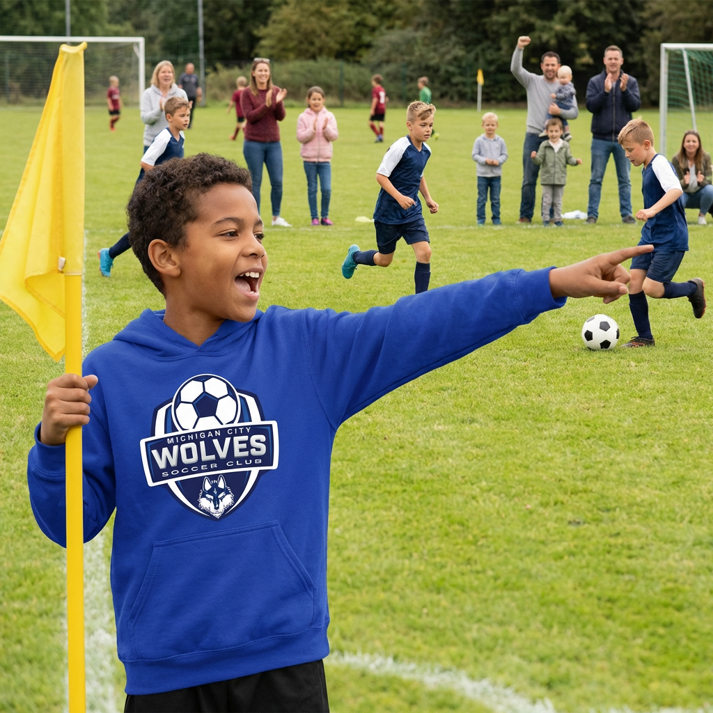 Michigan City Wolves Soccer Club Youth Hoodie