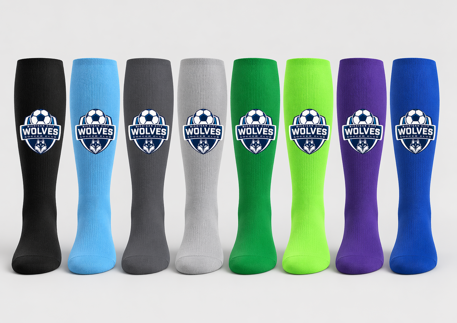 Michigan City Wolves Soccer Club Team Socks