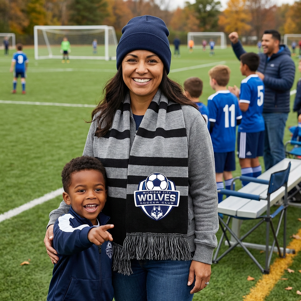 Thumbnail: Michigan City Wolves Soccer Club Scarf