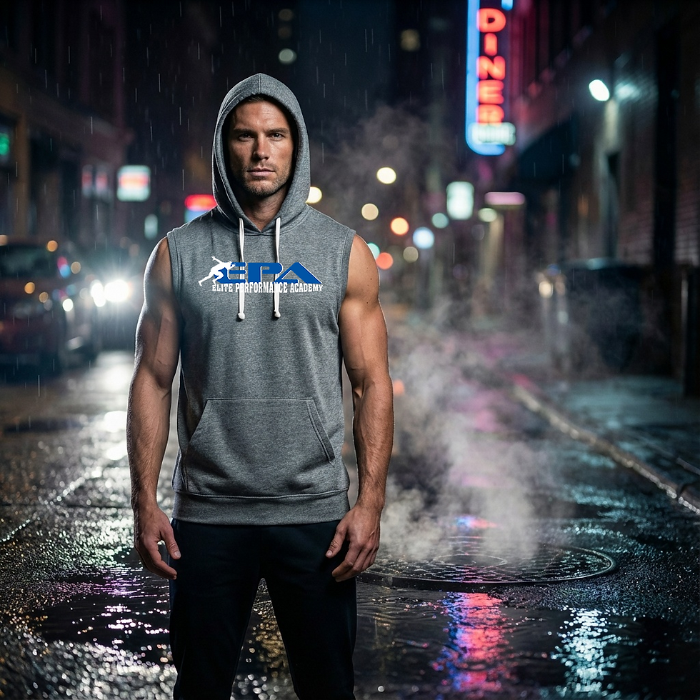 Thumbnail: E.P.A. Sleeveless Hooded Sweatshirt