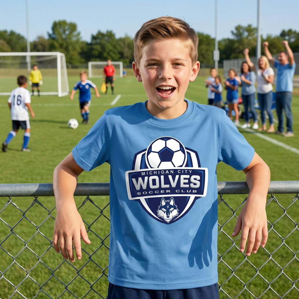 Michigan City Wolves Soccer Club Youth T-Shirts