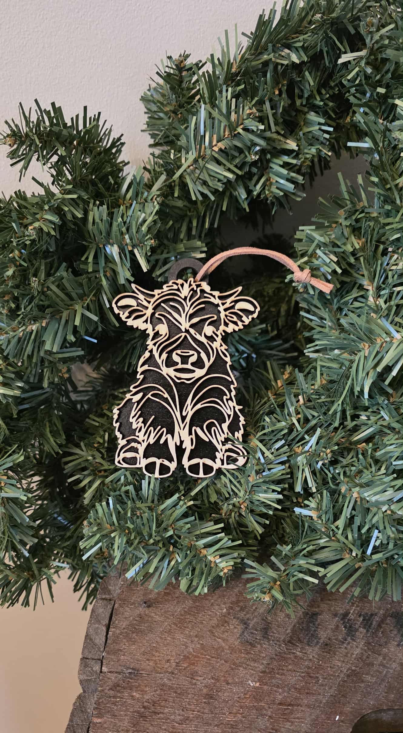 Baby Highland Cow Ornament