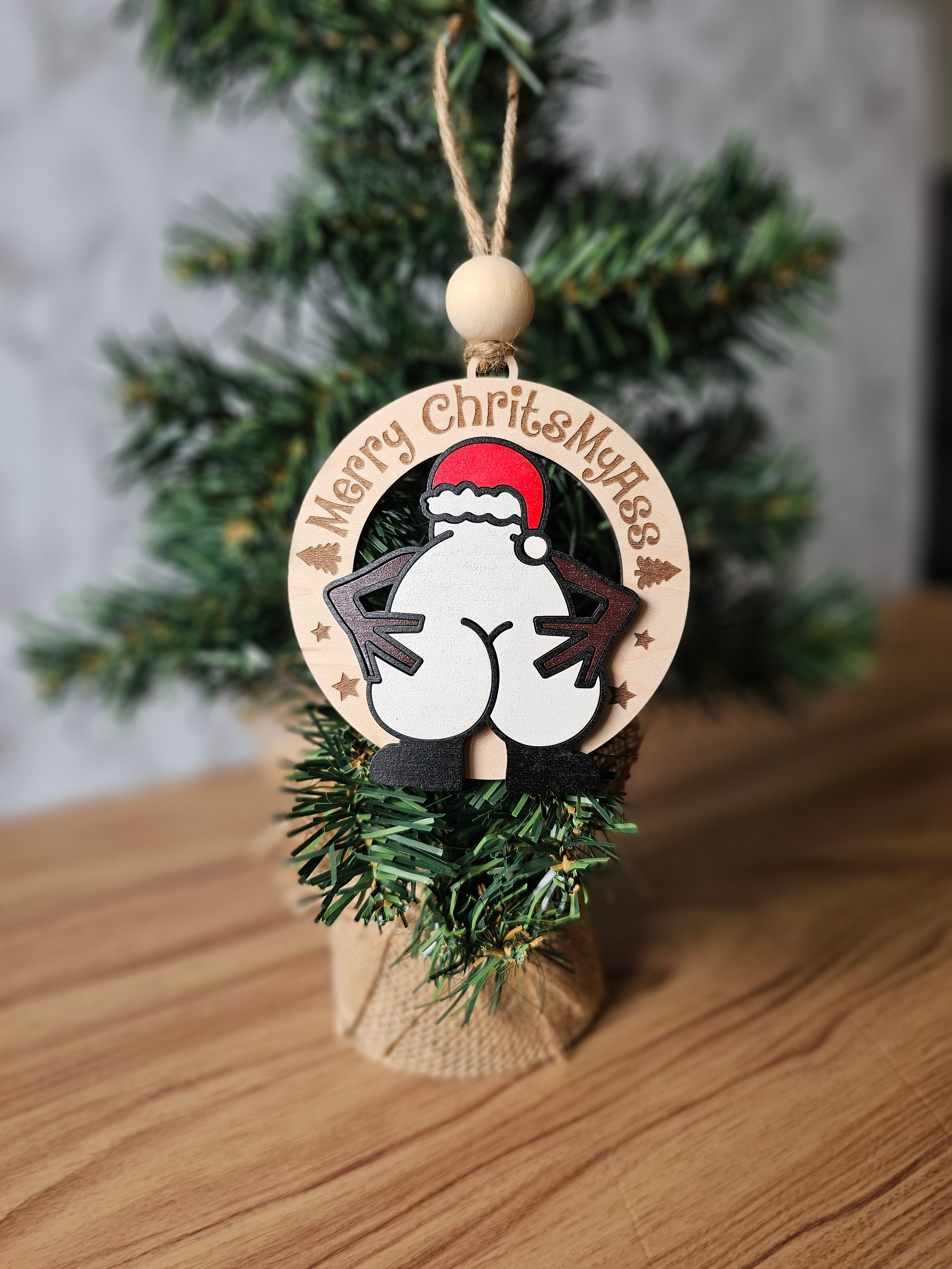 Snowman Butt Ornament