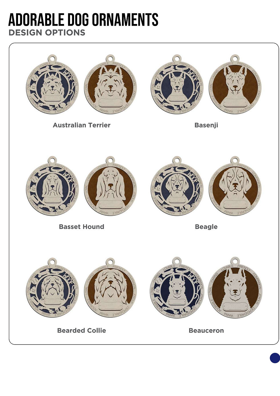 Thumbnail: Classic Dog Breed Ornaments
