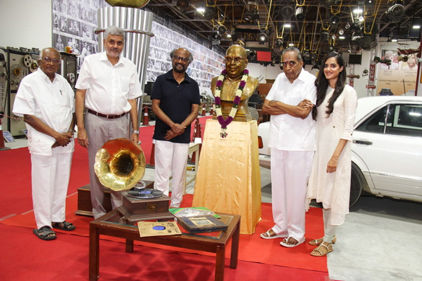 'ஏவிஎம்' ஹெரிடேஜ் மியூசியத்திற்கு வருகை தந்த சூப்பர்ஸ்டார் ரஜினிகாந்த்!
