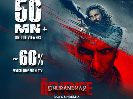 DHURANDHAR THE REVENGE BECOMES THE BIGGEST-EVER DIGITAL LAUNCH, OPENING TO 50 MILLION VIEWERS ON JIOHOTSTAR