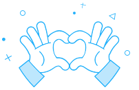 Hands dp heart shape