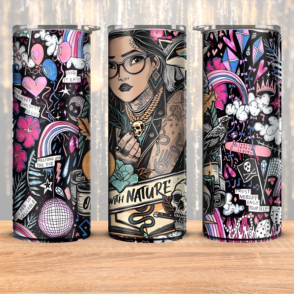 Thumbnail: Tatted princess 20oz Tumbler l choose your design