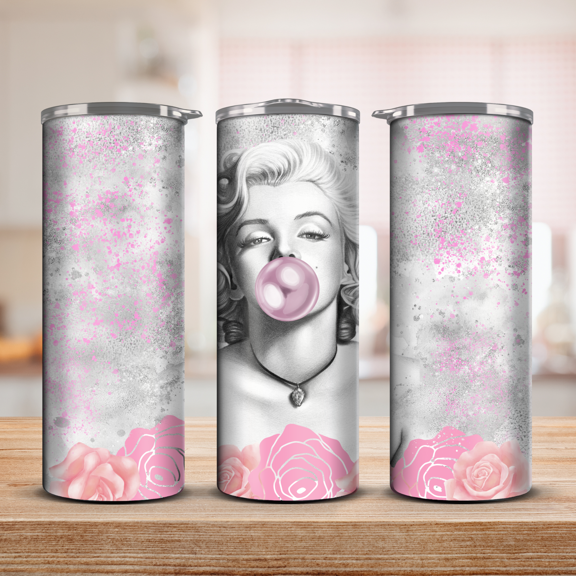 Marilyn 20oz tumbler w/ straw and lid 
