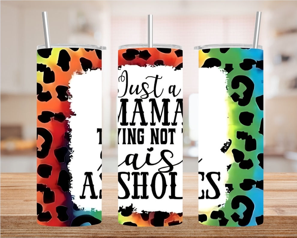 Just a mama 20oz Tumbler w/straw and lid 