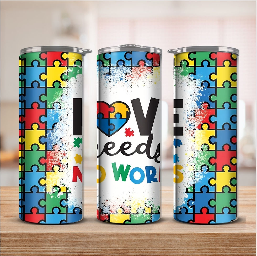 Thumbnail: Autism 20oz Tumbler w/straw and lid *pick your option*