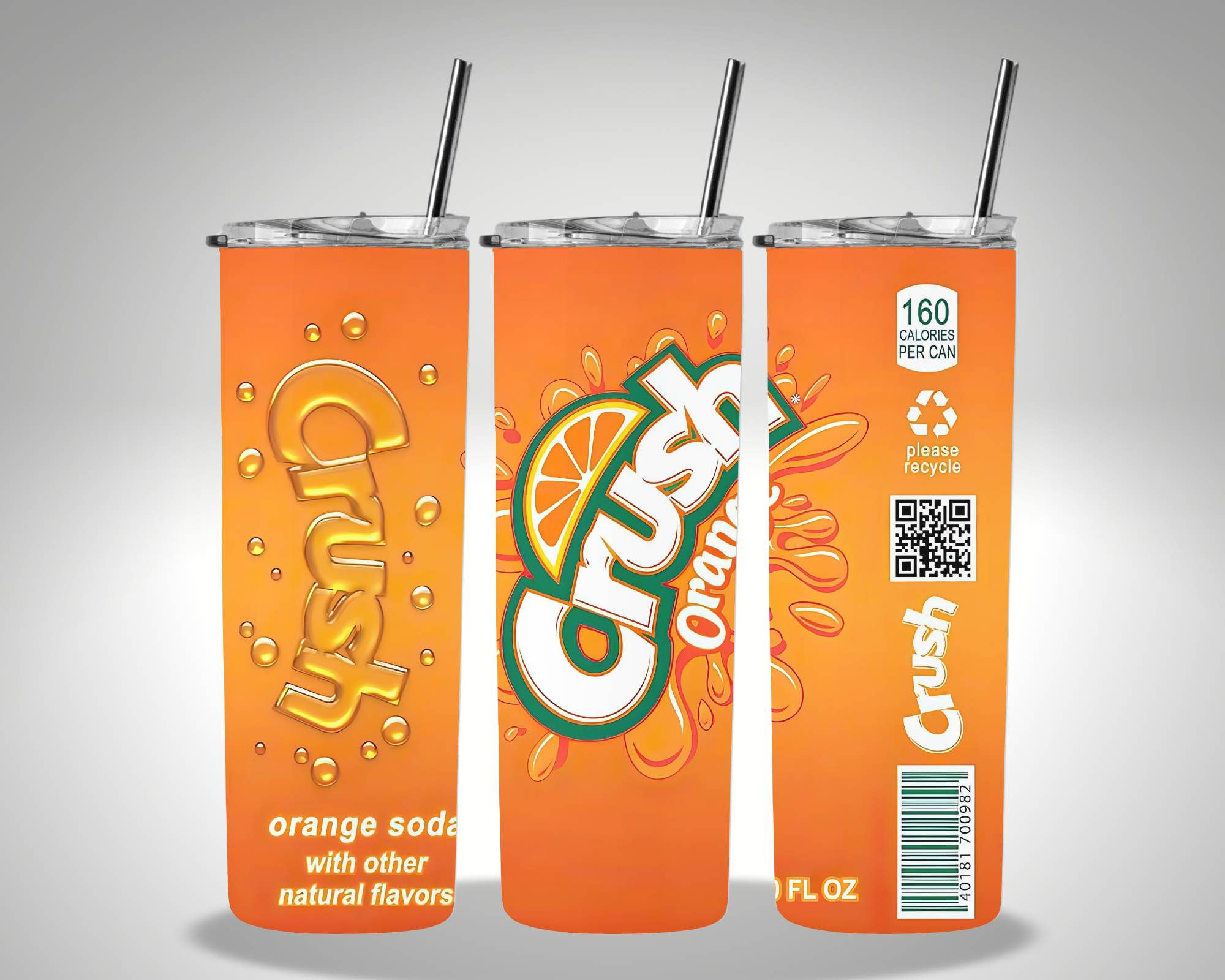 Crush 20oz Tumbler w/straw and lid 