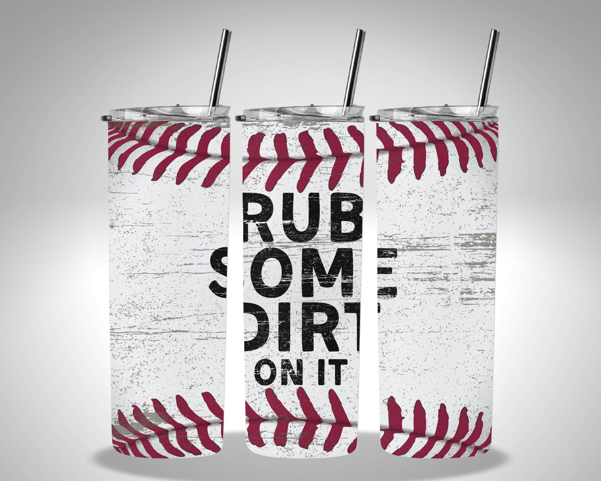 Rub some dirt 20oz Tumbler w/straw and lid 