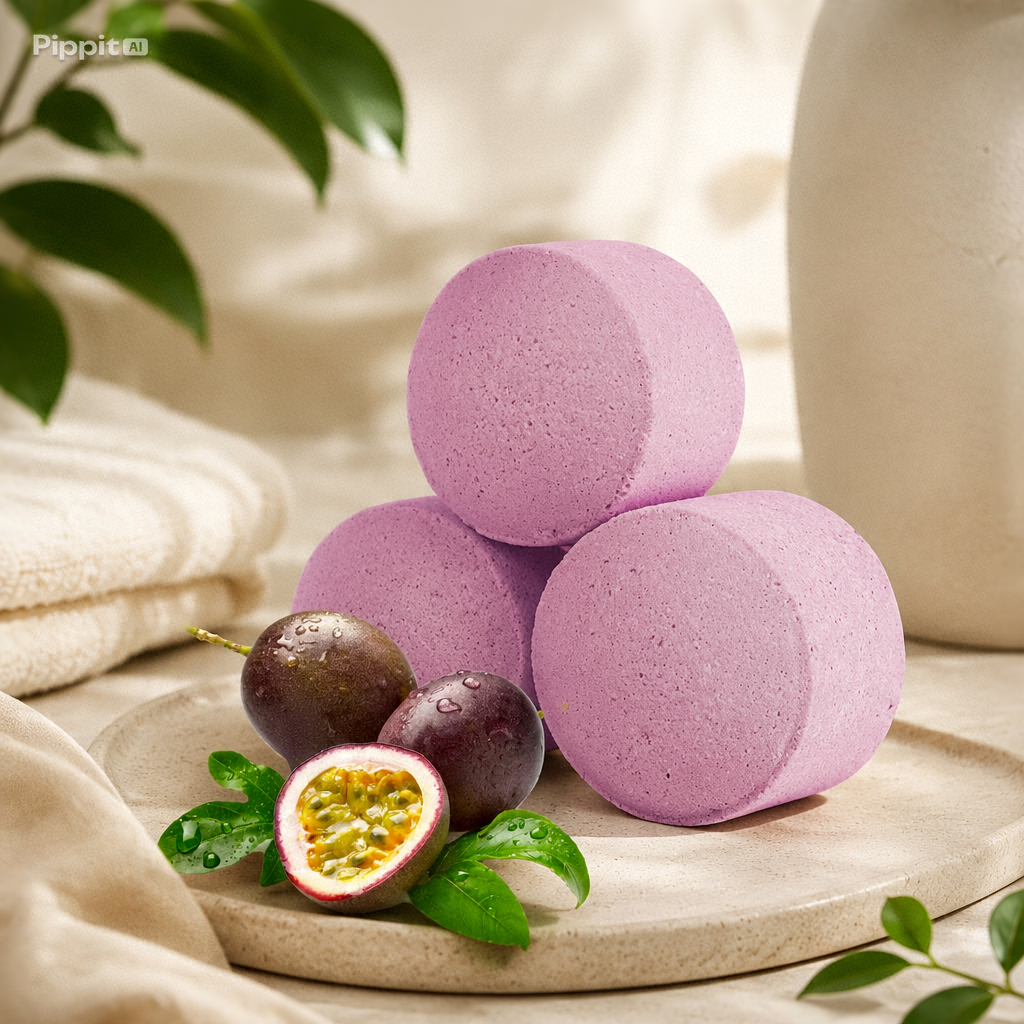 Boules de bain parfumées colorées pour moment de détente