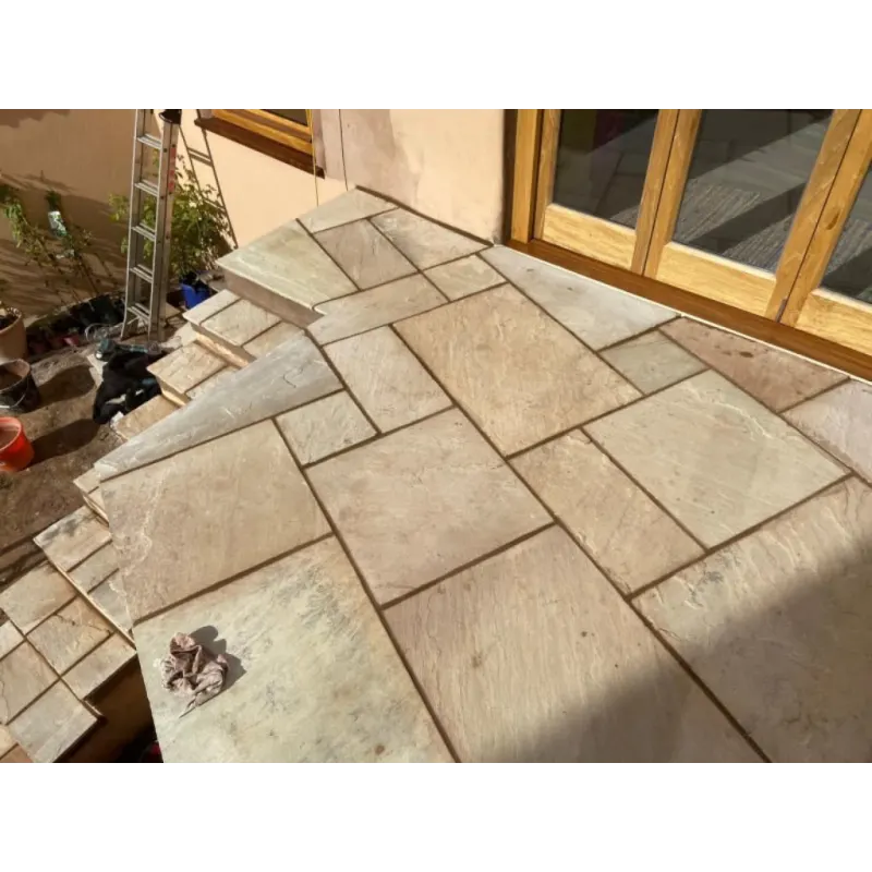 Image of concrete flooring added outside.