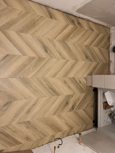 Side profile of wooden Karndean flooring by Surrey Carpet & Flooring