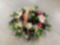 Flower bundle in a basket made in Tonbridge.