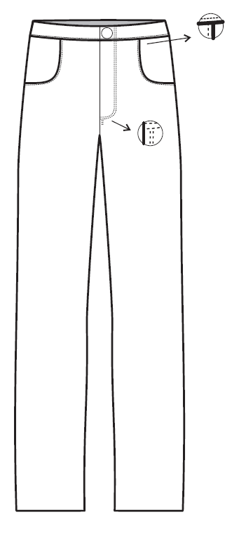 Miniatura: Calça Boyfriend