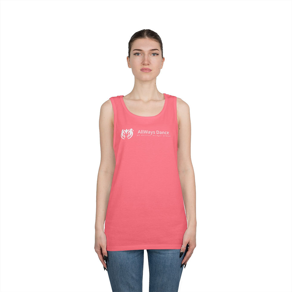 Thumbnail: Dance Studio Logo Tank Top — "AllWays Dance" Performance Muscle Tee