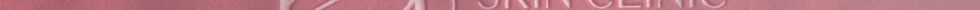 Logotipo de DH Skin Clinic & Spa en relieve sobre fondo rosa texturizado.
