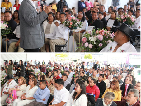 SE ALISTA MINERAL DE LA REFORMA PARA BODAS COMUNITARIAS