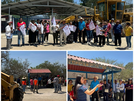 Inician obras para mejorar caminos en Cerro Blanco, Atotonilco el Grande