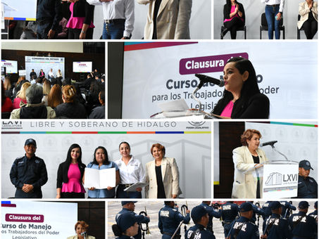 Congreso fortalece la seguridad institucional con clausura de curso de manejo