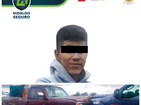 Con cargamento de hidrocarburo, asegura SSP Hidalgo a individuo en Chapantongo