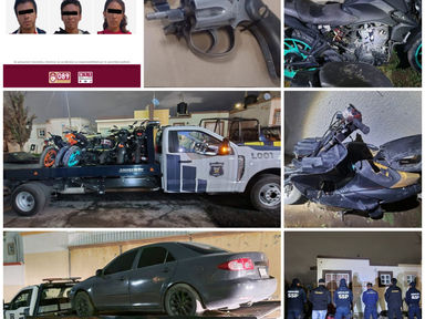 SSPH asegura inmueble relacionado con el robo y desmantelamiento de motocicletas