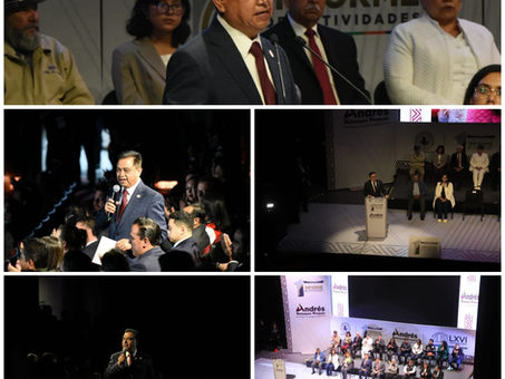 Diputado Andrés Velázquez rinde primer informe